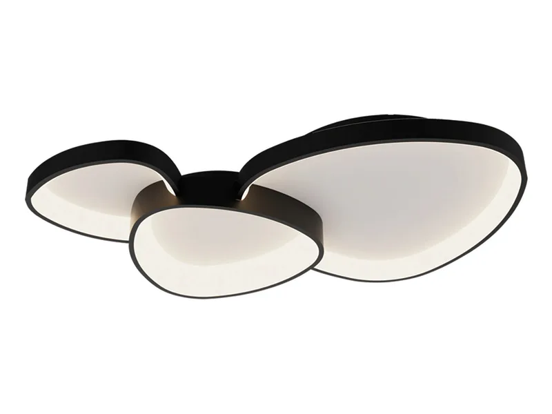 Plafondlamp Organico L 90 cm zwart de Freelight – photo produit