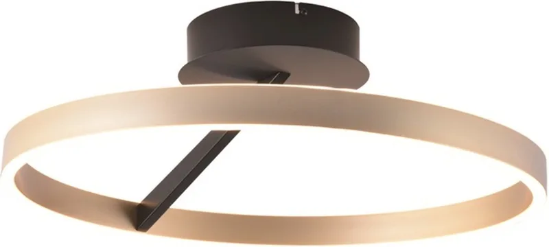 Plafondlamp Pilota Ø 55 cm zwart goud de Freelight en Zwart & Goud – photo produit