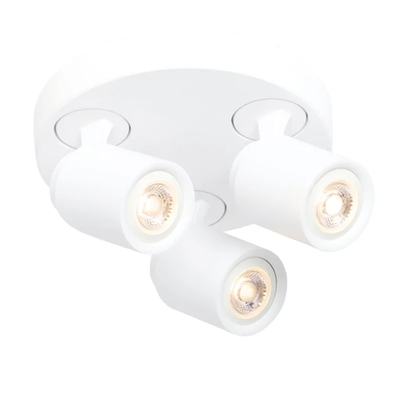 Plafondspot | 21 cm | Razza spots | 3 lichts | GU10 | wit | metaal | moderne verlichting de Freelight – photo produit