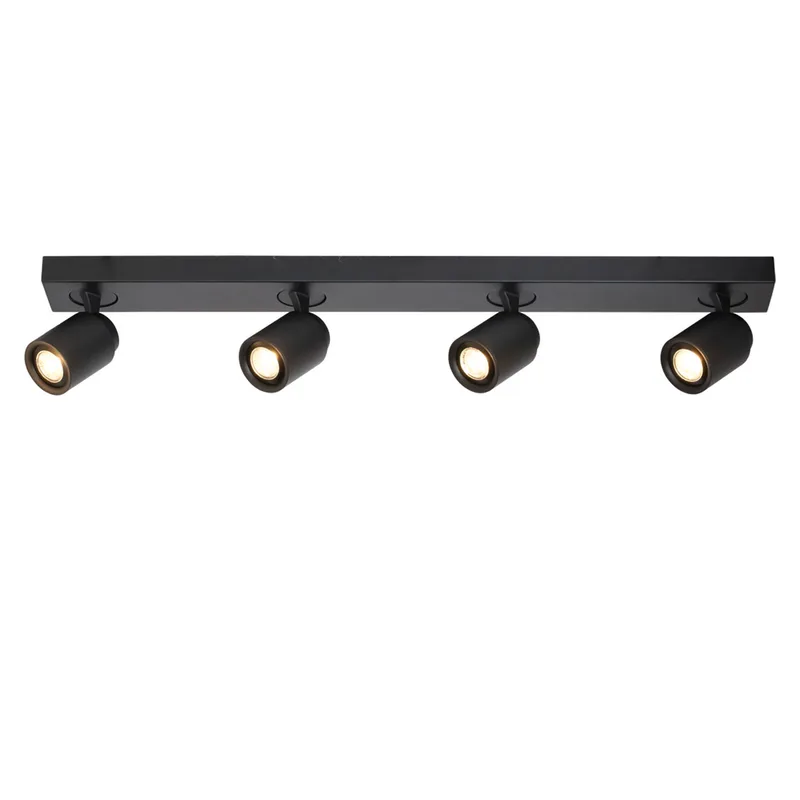 Plafondspot balk | 76 cm | Razza spots | 4 lichts | GU10 | zwart | metaal | moderne verlichting de Freelight – photo produit