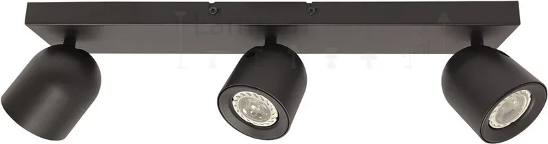Solare Opbouwspot 3-lichts balk - Modern von Freelight in Schwarz – Produktfoto