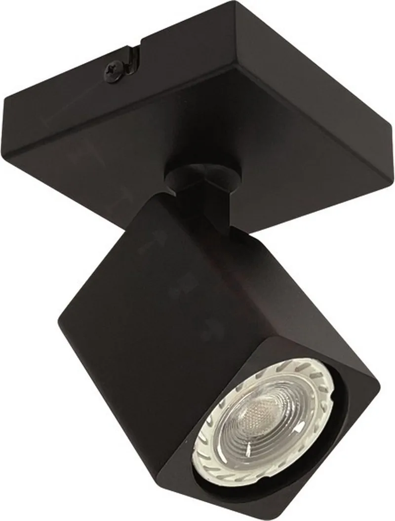 Spot Quadro GU10 1-Lichts de Freelight en Noir – photo produit