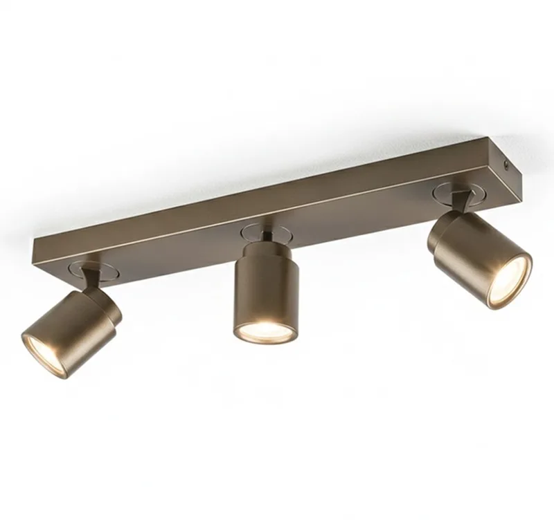 Spot Razza 3 lichts L 54 cm GU10 goud fra Freelight i Bronze – produktbillede