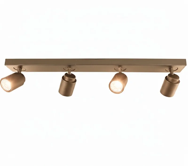 Spot Razza 4 lichts L 76 cm GU10 brons goud van Freelight in Brons, Goud – productfoto
