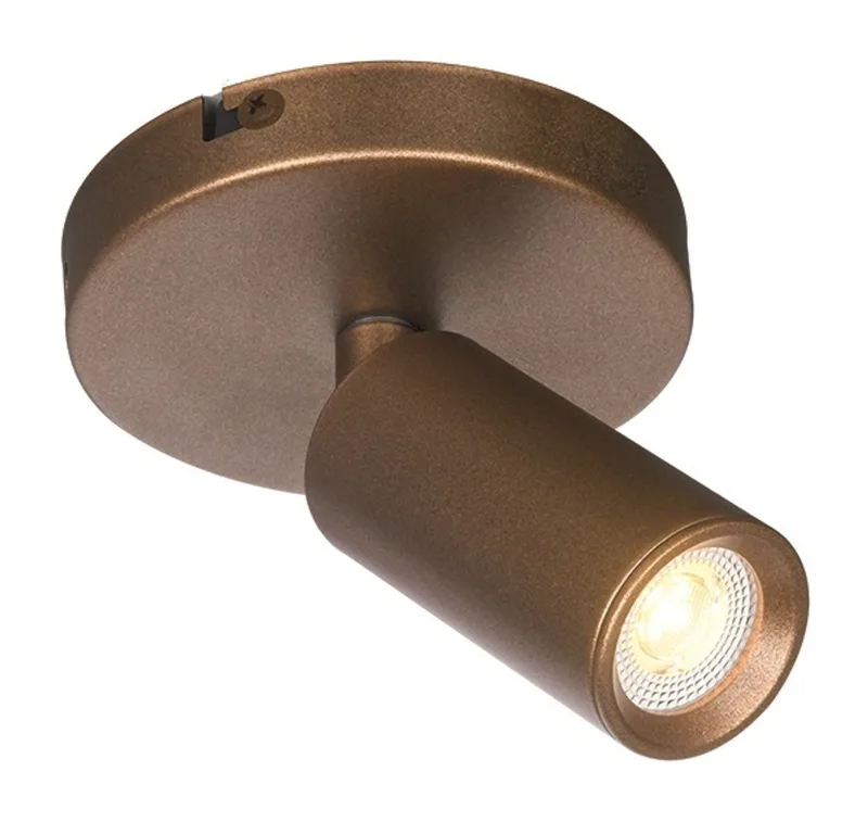 Spot Scolo 1 lichts Ø 10 cm de Freelight en Brons goud – photo produit