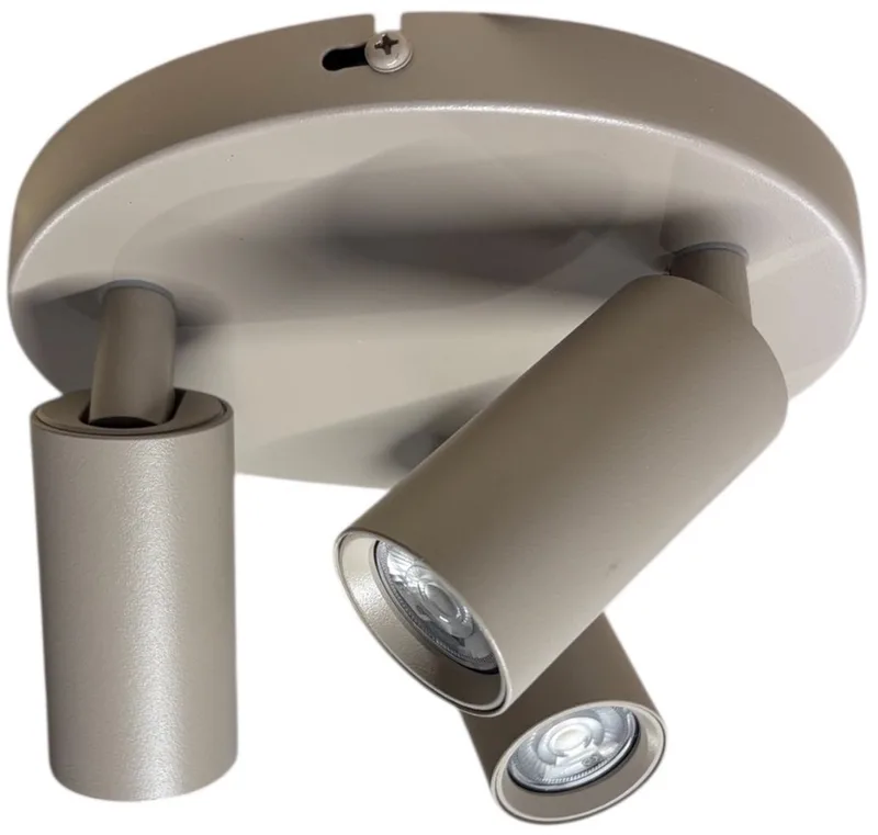 Spot Scolo 3 lichts Ø 18 cm van Freelight in Beige – productfoto