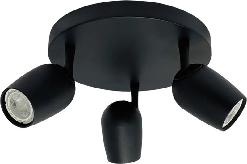 Trova Opbouwspot 3-lichts rond kantelbaar - Modern de Freelight en Noir – photo produit