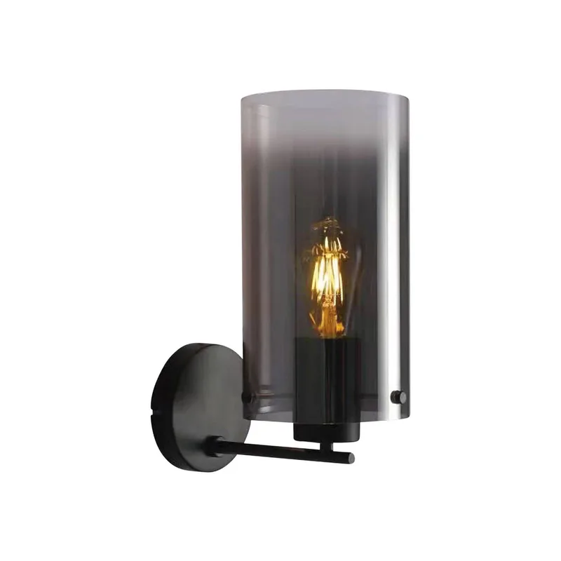 Ventotto wandlamp, zwart, rookgrijs, breedte 15 cm, metaal fra Freelight i Sort, Rookgrijs – produktbillede