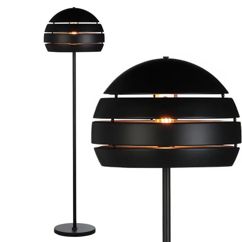 Vloerlamp Djarin H 150 cm zwart goud von Freelight in Schwarz, Gold – Produktfoto