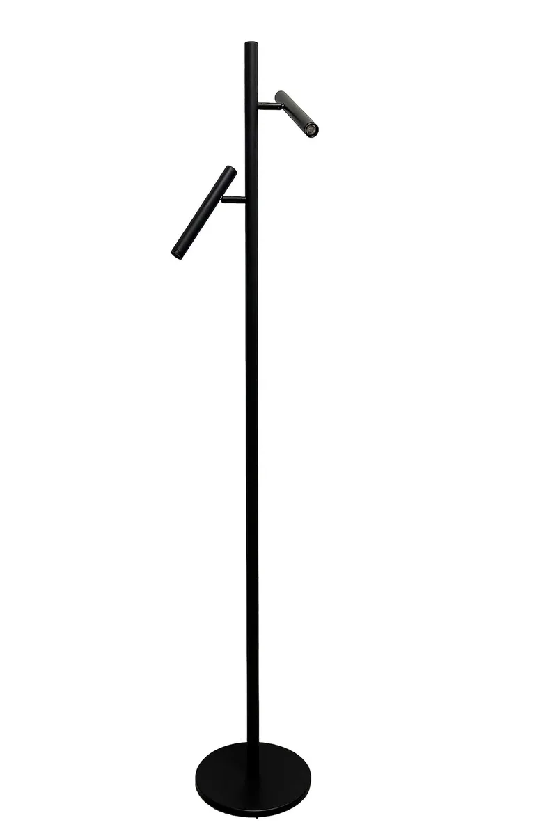 Vloerlamp Luogo 2 lichts H 150 cm zwart von Freelight – Produktfoto