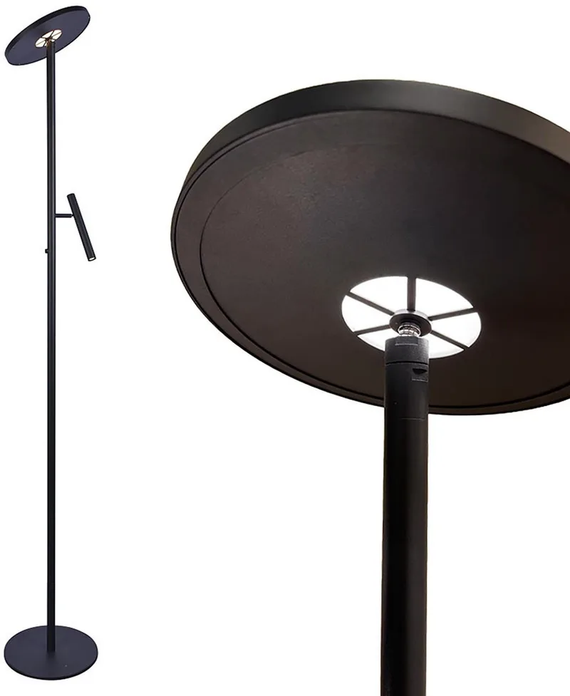Vloerlamp Stanza 2 lichts H 180 cm de Freelight en Noir – photo produit