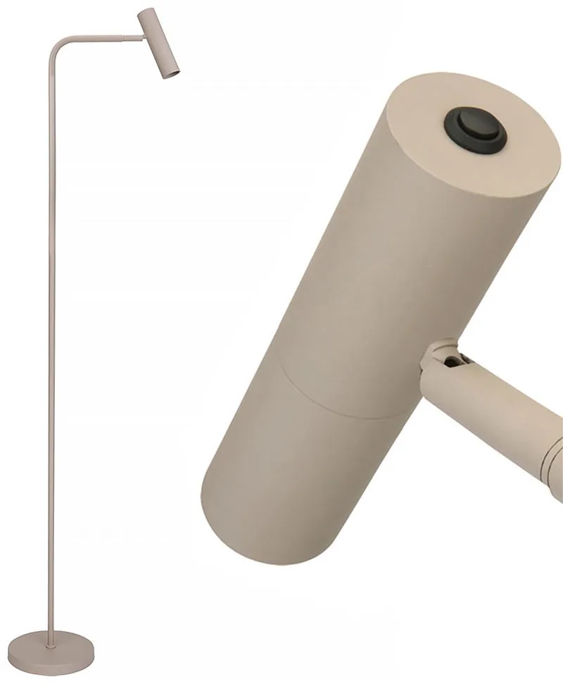 Vloerlamp Undici 1 lichts H 135 cm beige de Freelight en Crème – Khaki – photo produit