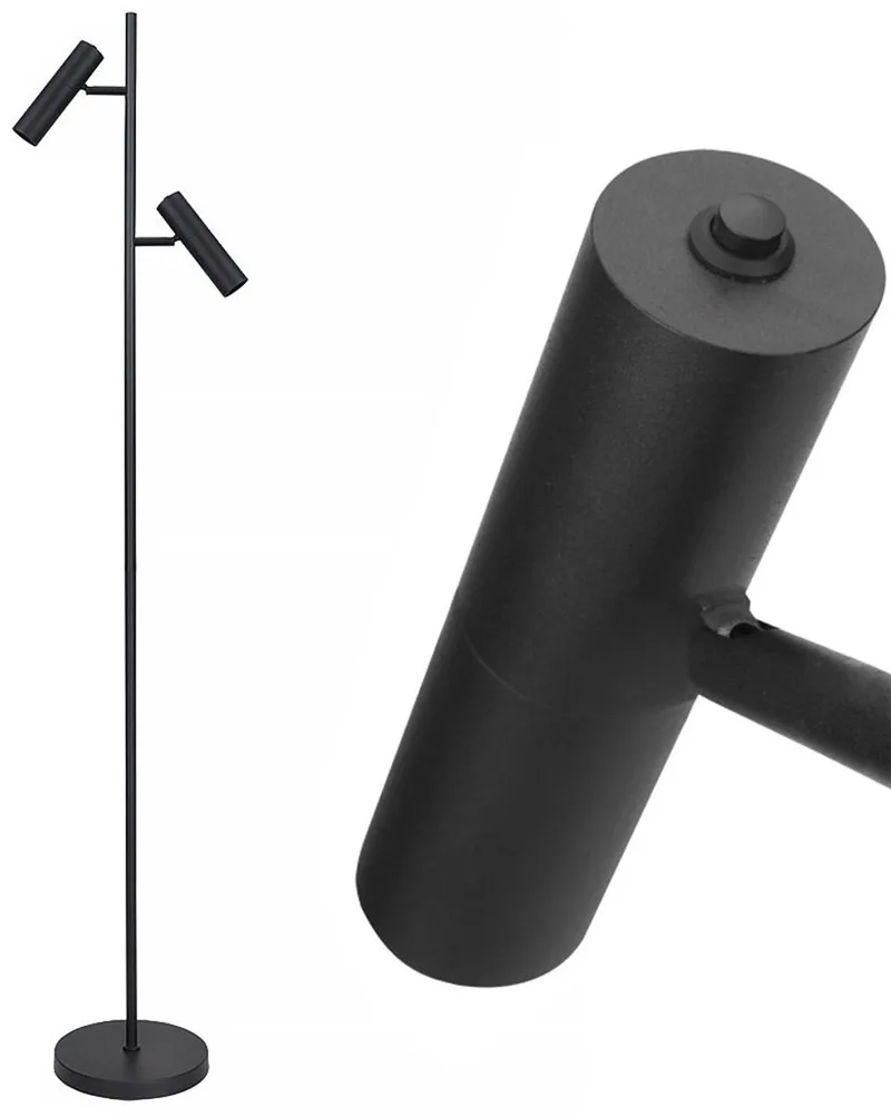 Vloerlamp Undici 2 lichts H 150 cm fra Freelight i Sort – produktbillede