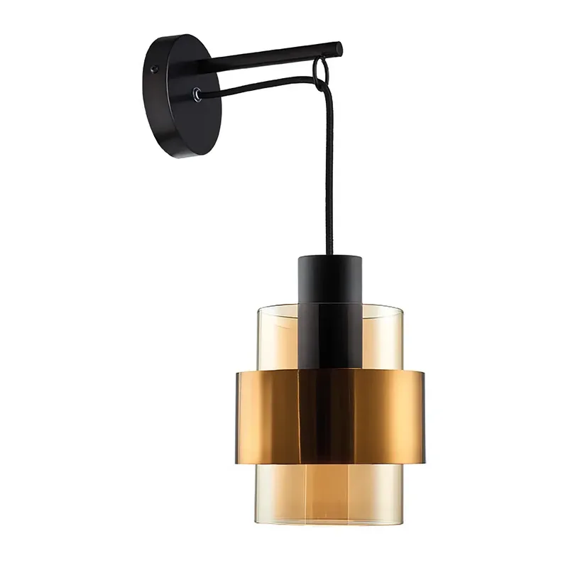 Wandlamp Chiasso H 40 cm zwart goud de Freelight – photo produit