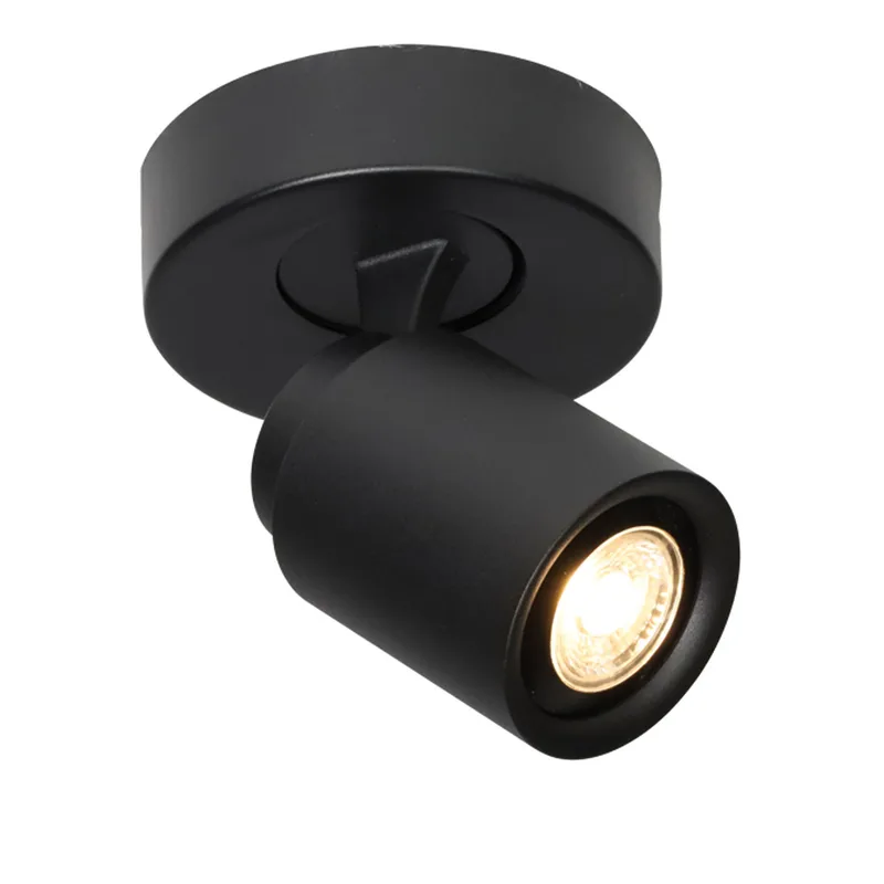 Zwarte spot Razza | 1 lichts | zwart | metaal | Ø 11 cm | eetkamer / woonkamer / slaapkamer lamp de Freelight – photo produit