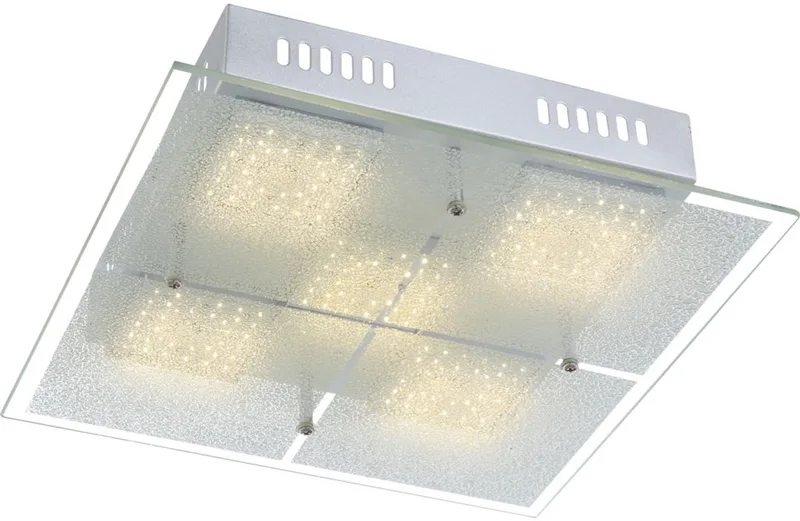 17,5 Watt LED plafondlamp Plafondlamp Globo 68530-5 van Globo in Zilver – productfoto