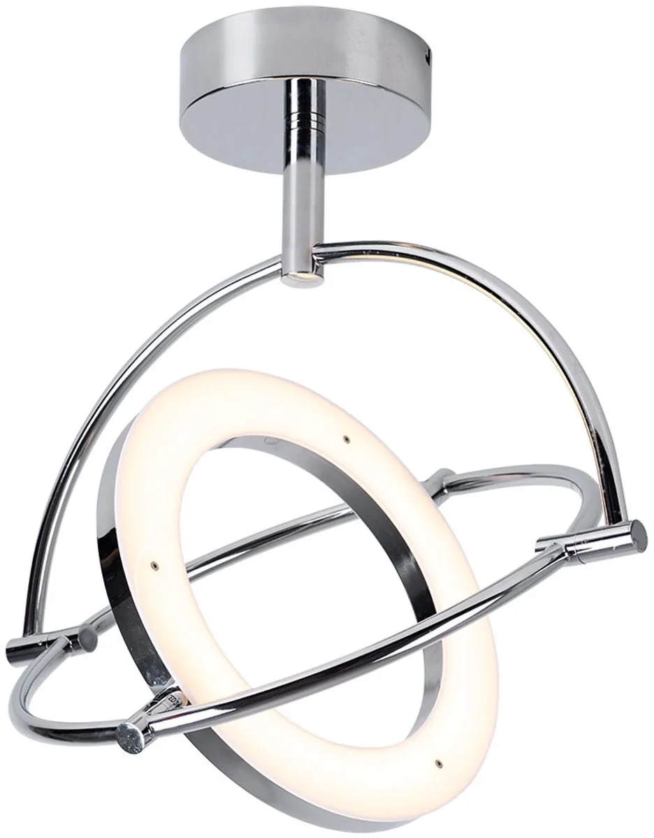 24 Watt LED plafondlamp binnenverlichting ring beweegbare lamp de Globo en Argent – photo produit