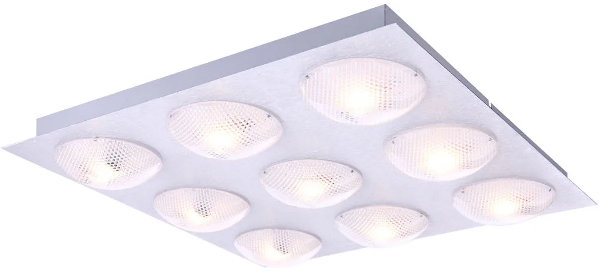 45 Watt LED plafondlamp vierkante verlichting energiebesparende lamp de Globo en Argent – photo produit