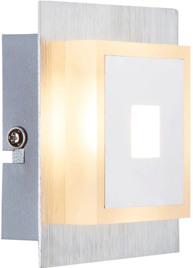 5 Watt LED plafondspot chroom aluminium acryl QUADRALLA de Globo en Argent – photo produit
