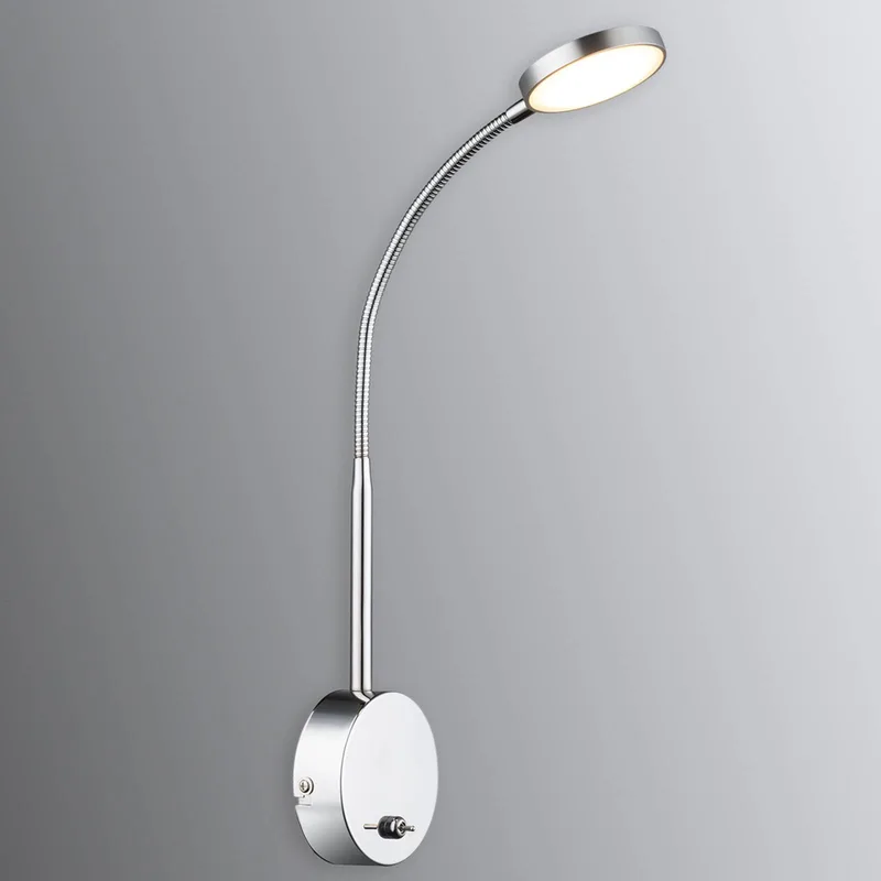 Væglampe Serin i aluminium med LED fra Globo i Krom – produktbillede