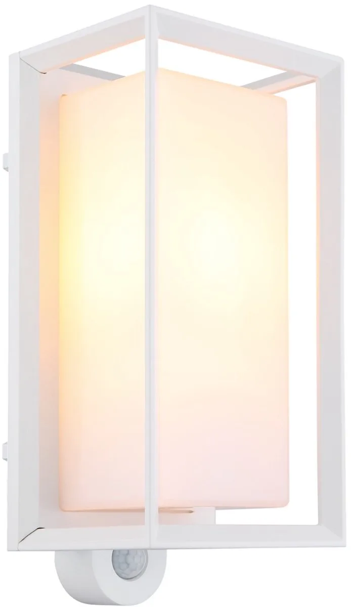 Buiten wandlamp Logana met sensor - 31982WS från Globo i Vit – produktbild