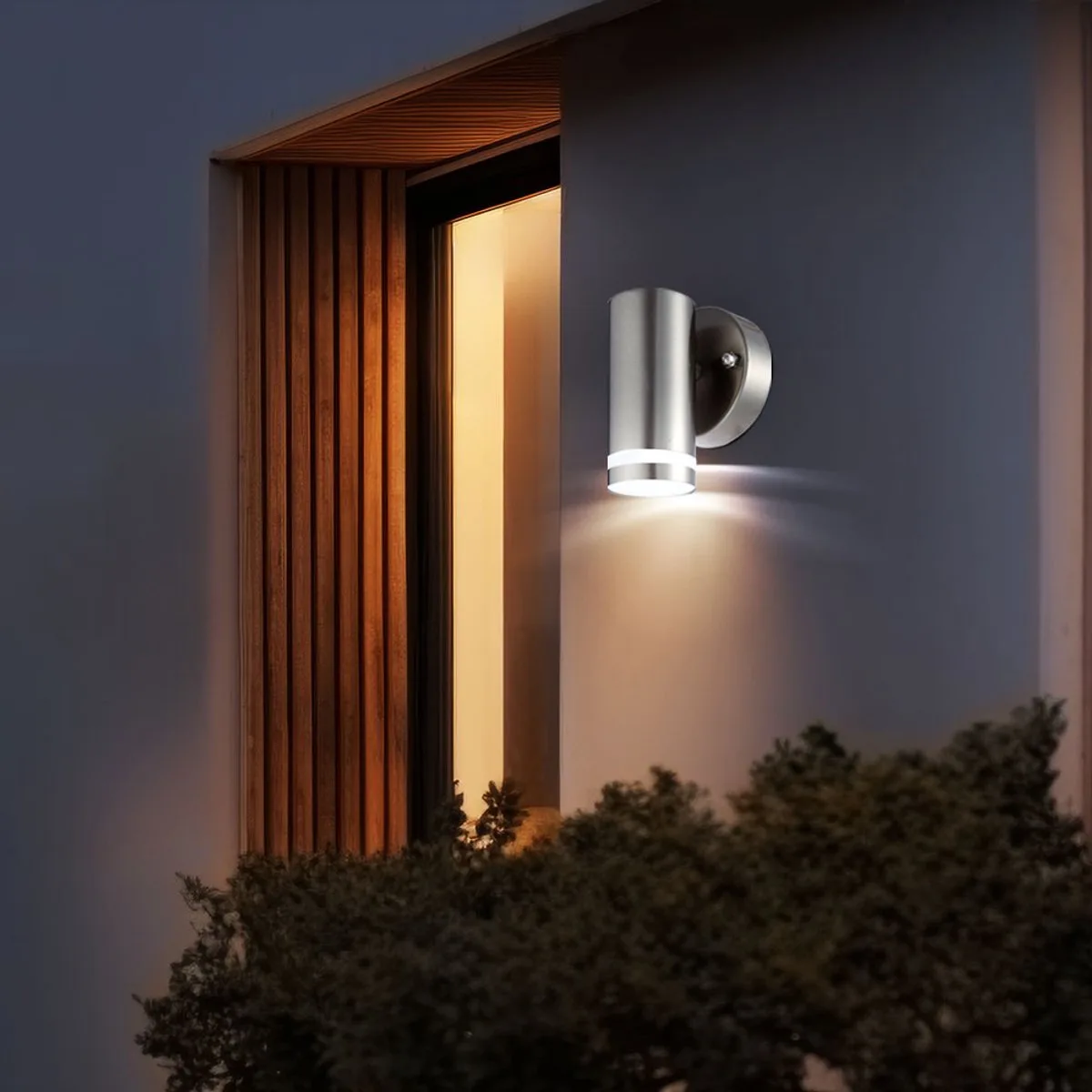 Buitenlamp Buitenverlichting Wandlamp IP44 LED Globo Style 32025 von Globo in Silber – Produktfoto
