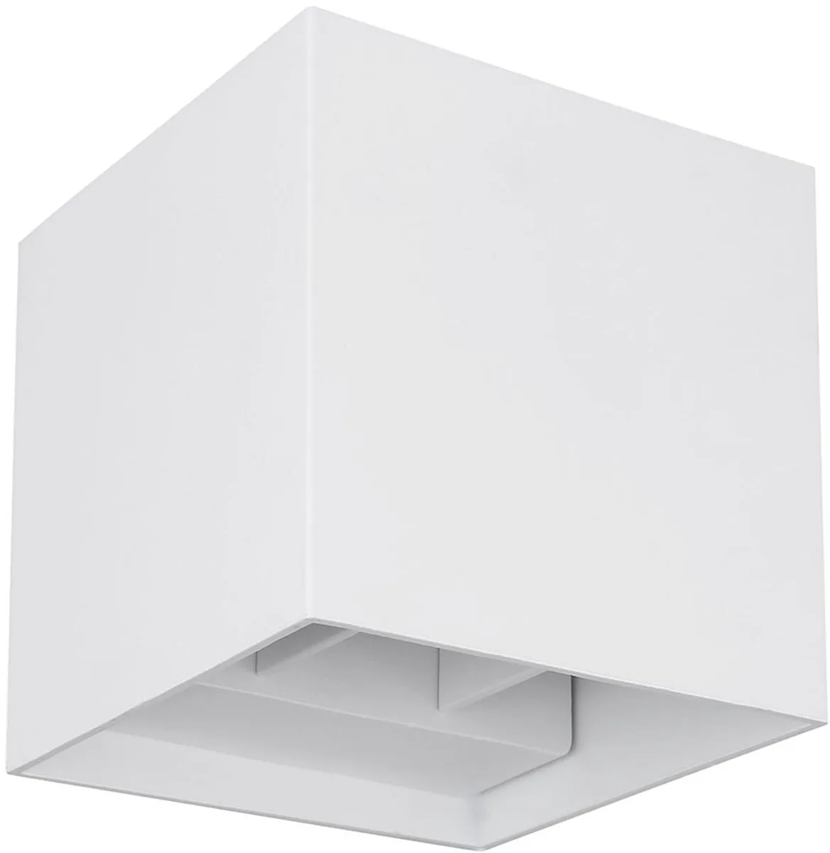 Buitenlamp Wandlamp LED UP & DOWN Huiswandlamp, wit gegoten aluminium, 2x 3W 2x 290lm 3000K warm wit, H 10 cm by Globo in White – product photo
