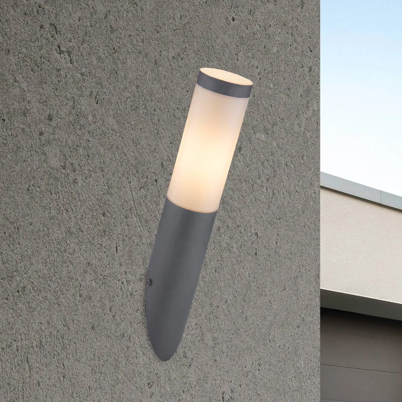 Buitenwandlamp Boston, zonder sensor van Globo in Antraciet – productfoto