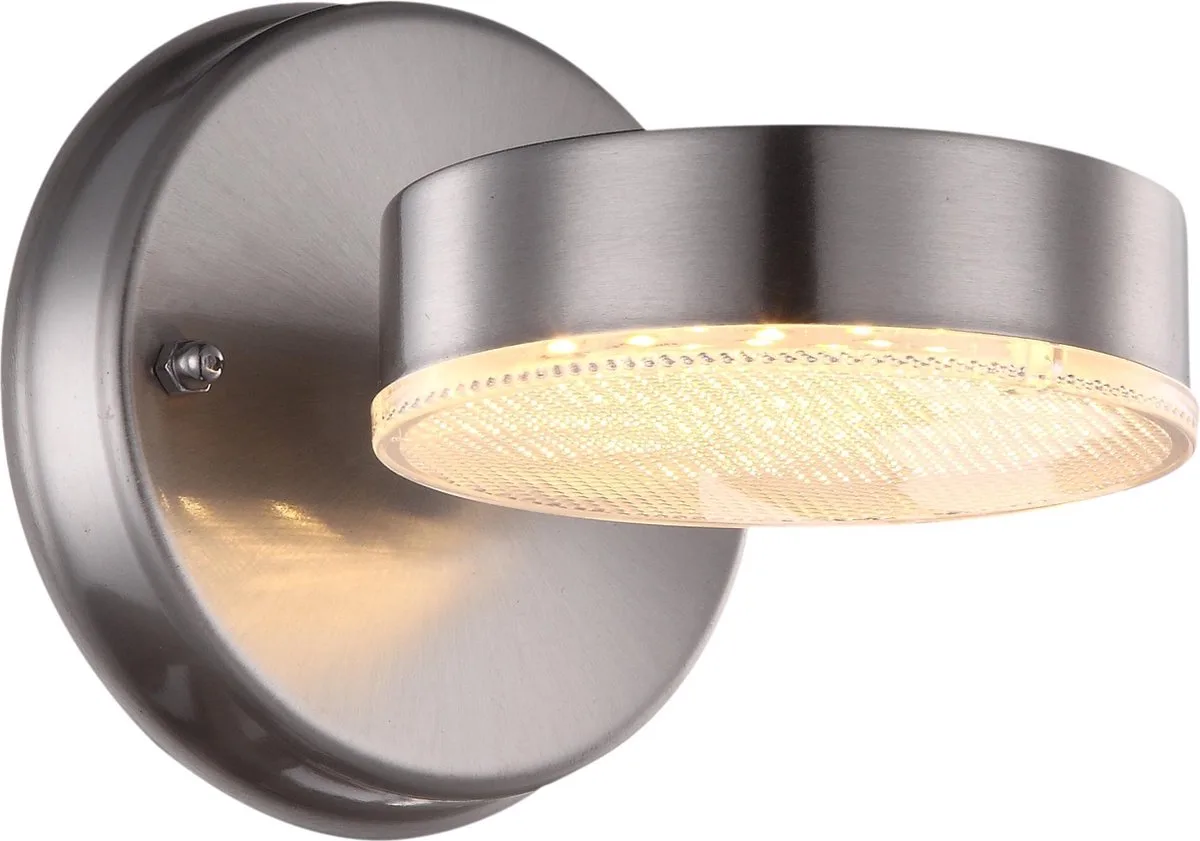 Buitenwandlamp Globo AKON LED - Edelstaal met heldere kunststof verlichtingskap by Globo in Metaal – product photo