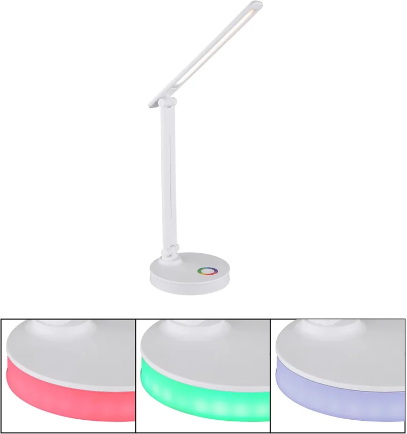 Bureaulamp Geraldo - 58445W van Globo in Wit – productfoto