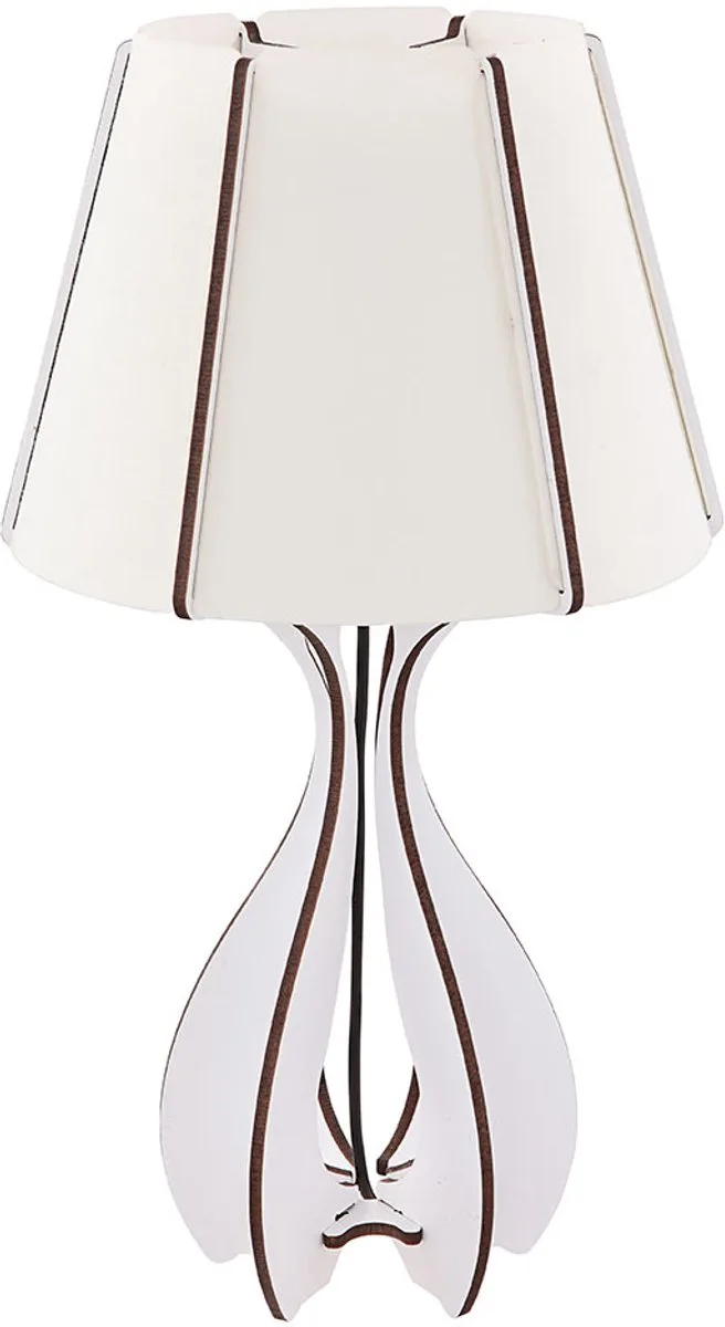 Charmante LED tafellamp Logeerkamerlamp Globo LIGNANO 21581 fra Globo i Hvid – produktbillede