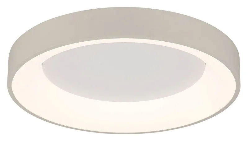 Deckenleuchte GALLEGOS, LED fest integriert, Sandfarbene Deckenleuchte dimmbar mit LED, Fernbedienung från Globo i Beige – produktbild