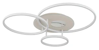 Deckenleuchte INVERTINA, LED fest integriert, Deckenleuchte Sand/Weiß, Opal, Acryl 3D, dimmbar, LED 40W von Globo in Braun – Produktfoto 3 von 5