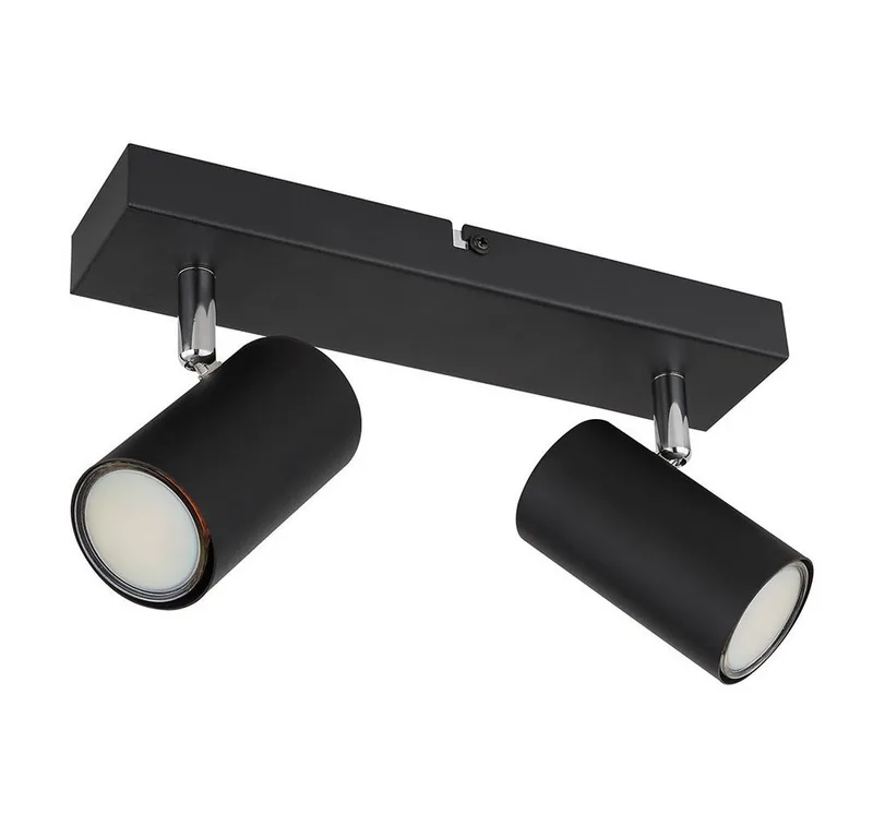Deckenspot, Leuchtmittel nicht inklusive, Deckenleuchte Spot 2 flammig Deckenstrahler Deckenlampe by Globo in Black – product photo