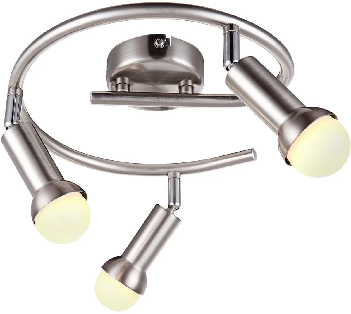 Decoratieve LED plafondlamp 12 watt woonkamer chroom rond Globo KIMBERLY 56044-3 von Globo in Silber – Produktfoto