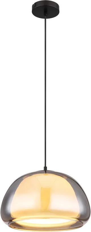 Design hanglamp Jella enkel Ø 40cm - 15743H1 fra Globo i Sort – produktbillede 1 af 3