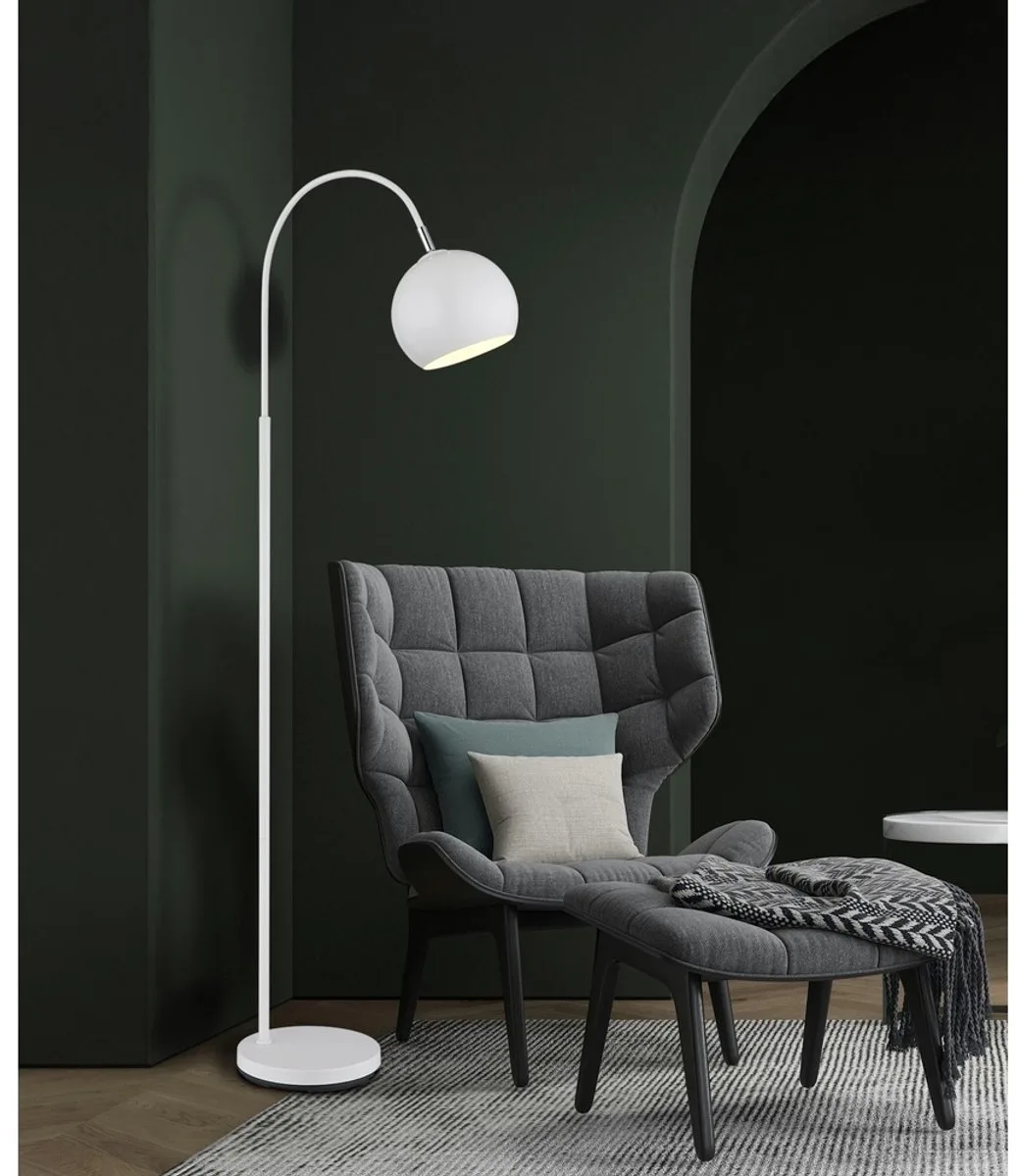 Design vloerlamp Benno - 24779W fra Globo i Hvid – produktbillede