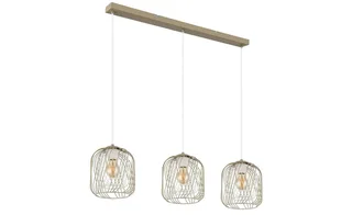 Globo 3-lichts hanglamp Dichti - 15965-3H de Globo en Zand bruin – photo produit 2 sur 3