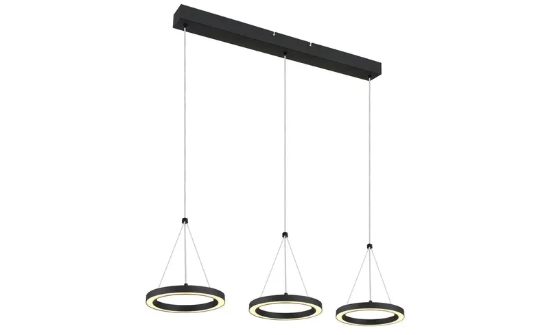 Globo 3-lichts hanglamp Grenvix design - 67188-3H de Globo en Noir – photo produit 2 sur 3
