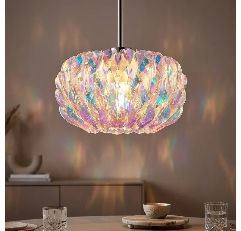 Hängeleuchte, Leuchtmittel nicht inklusive, Hängeleuchte Decken Pendelleuchte silber Höhenverstellbar H 120 cm by Globo in Silver – product photo