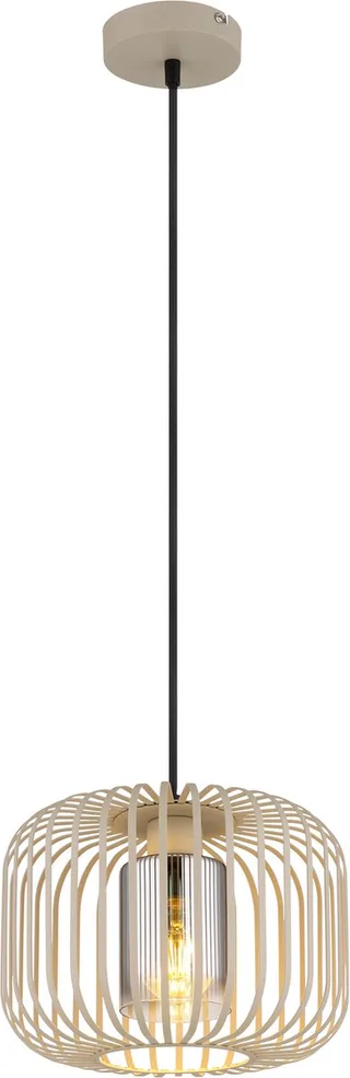 Hanglamp - ALFRED - metaal - Ø 28cm - E27 - 15758H1 von Globo in Beige – Produktfoto 1 von 3