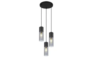 hanglamp - ANNIKA - glas - Ø 30cm - E27 - 21000-3HB de Globo en Noir – photo produit 2 sur 2