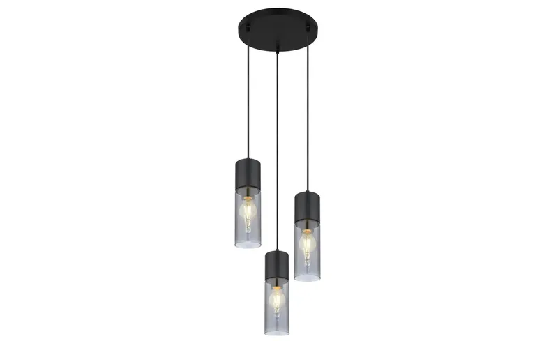 hanglamp - ANNIKA - glas - Ø 30cm - E27 - 21000-3HB de Globo en Noir – photo produit 2 sur 2