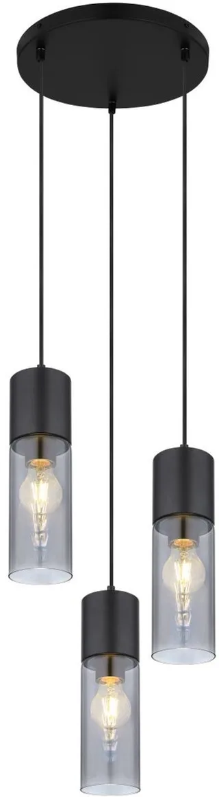 hanglamp - ANNIKA - glas - Ø 30cm - E27 - 21000-3HB de Globo en Noir – photo produit 1 sur 2