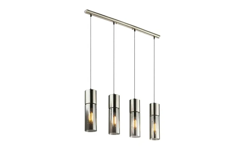 hanglamp - Annika - metaal - grote eettafellamp - E27 - 21000-4HN de Globo en Nikkel – photo produit 2 sur 2