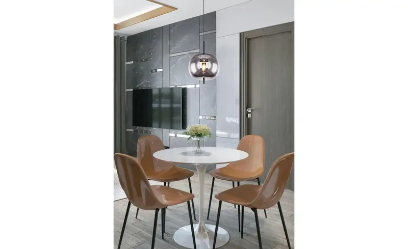 hanglamp - Blacky - glas smoke glas - Ø 30cm - E27 - 15345H1 de Globo en Noir – photo produit 2 sur 3