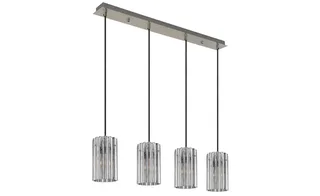 hanglamp - CAYDEN - glas - grote eettafellamp - E27 - 15747-4H by Globo in Staal – product photo 2 of 3