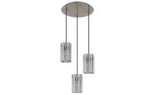 hanglamp - CAYDEN - glas - Ø 39cm - E27 - 15747-3H van Globo in Staal – productfoto 2 van 3
