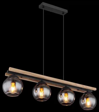 Lighting Pendelleuchte von Globo in Schwarz – Produktfoto 1 von 2