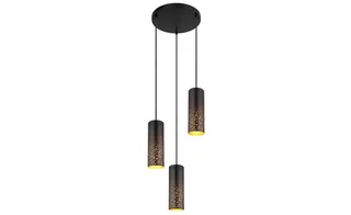 hanglamp - Crocky - metaal - Ø 34cm - E27 - 21005-3H de Globo en Noir – photo produit 3 sur 3